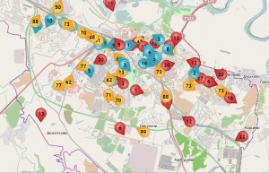 Общественный транспорт города Рязани онлайн.